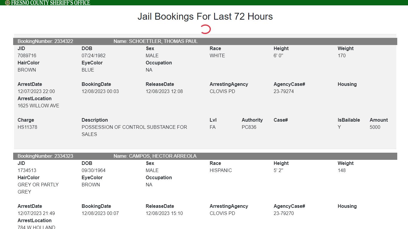 JailInfoBlazor - Fresno County Sheriff-Coroner's Office